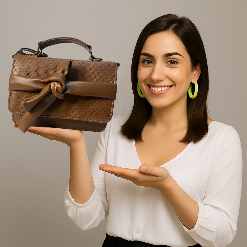 Elegant Quilted Bow Handbag for Women