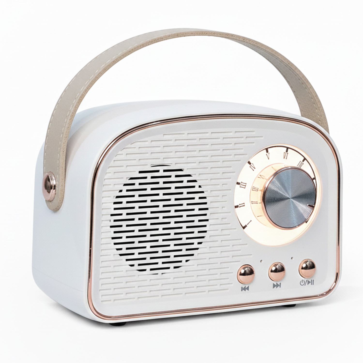 Retro Style Portable Bluetooth Speaker with Handle